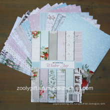 Conjunto de papel de colección de tarjetas de Navidad Paper Scrapbooking A4 Papel A5 DIY Scrapbook Paper